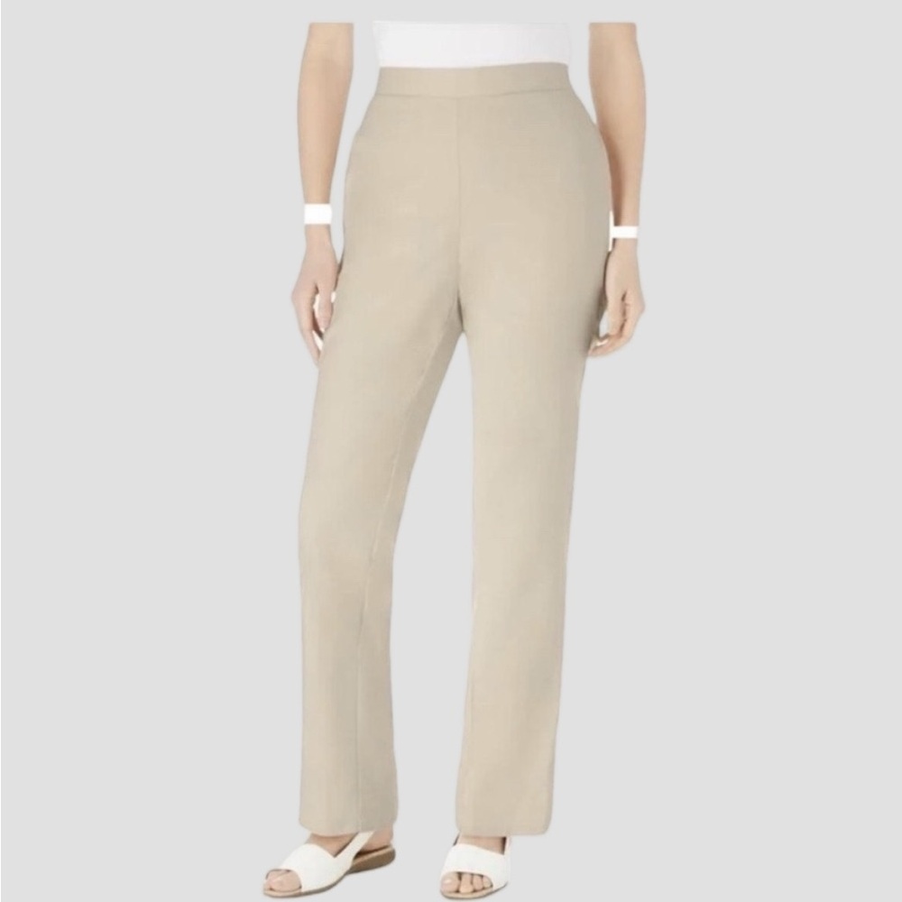 NWT CHEROKEE Beige Cotton Pants size 18